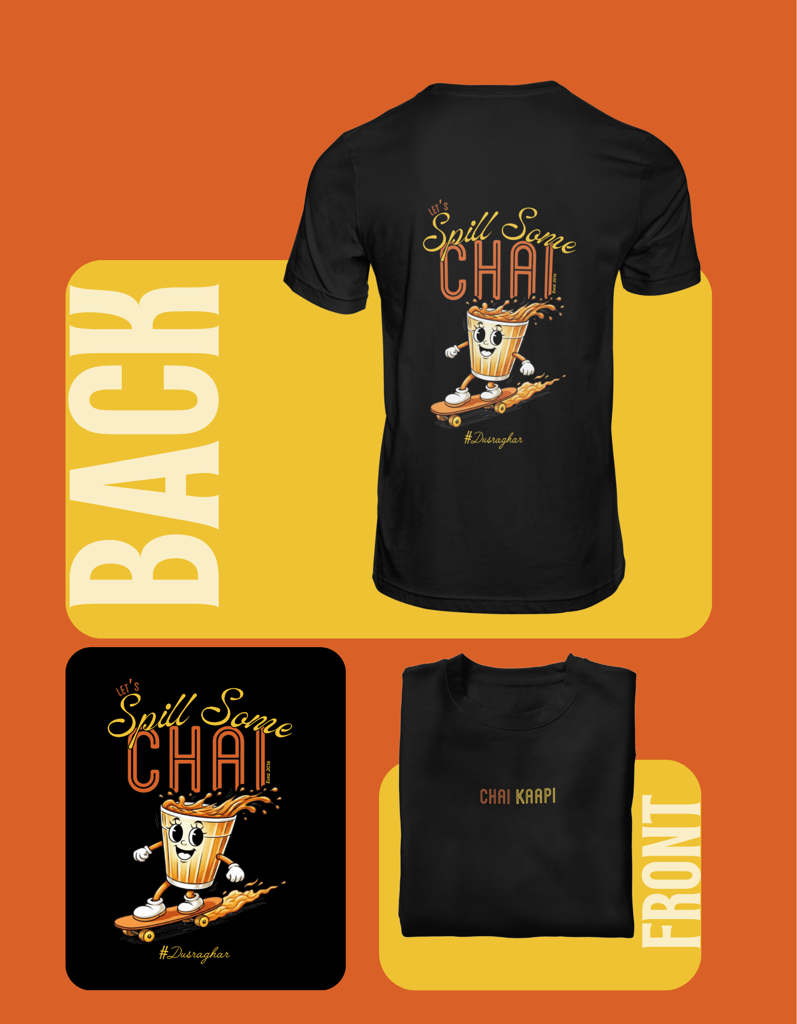 Spill Some Chai T-Shirt (Black)