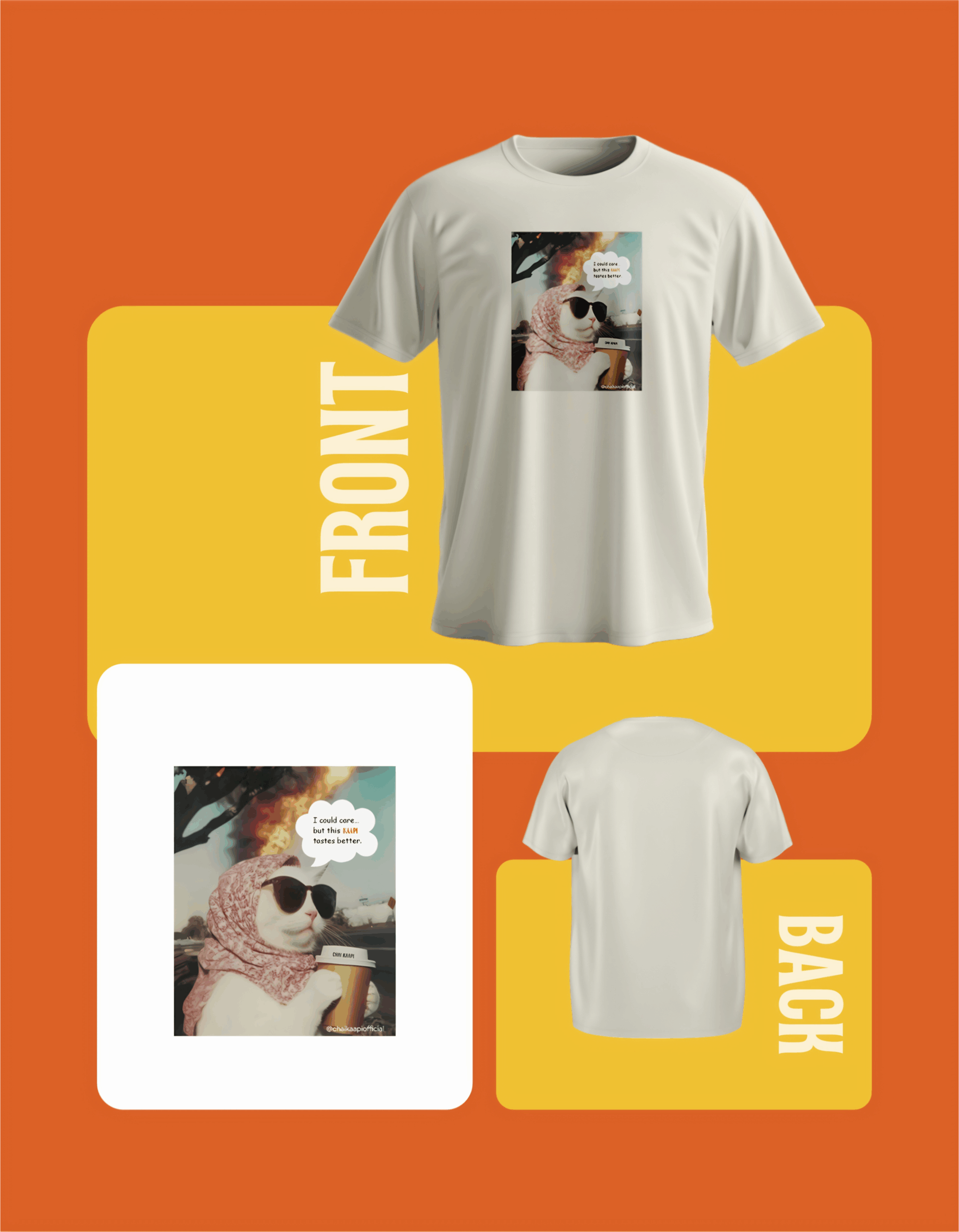 Disaster Cat Kaapi Meme T-Shirt