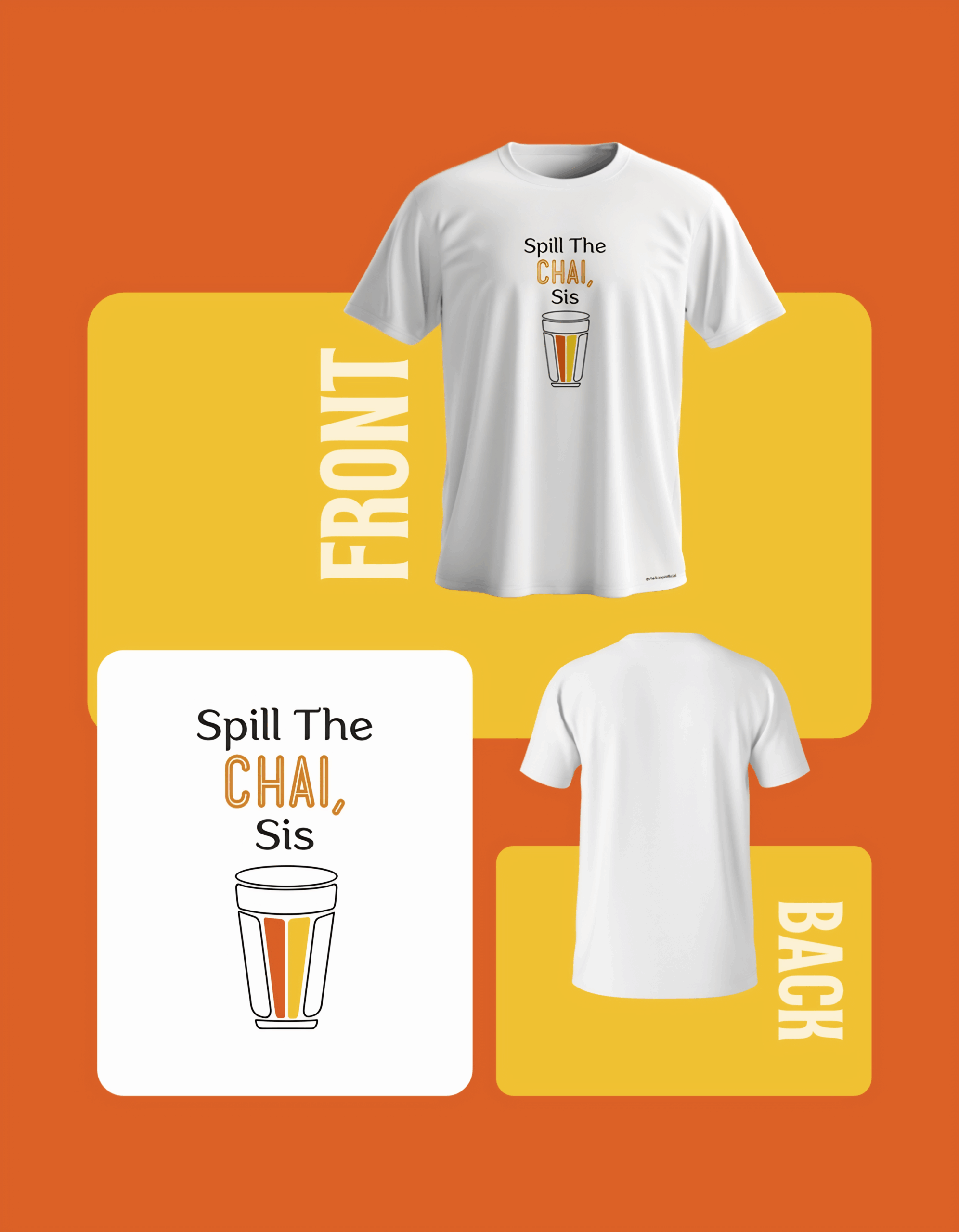 Spill The Chai, Sis Glass Tee