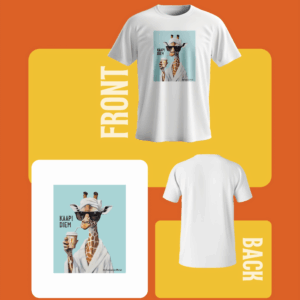 Kaapi Diem - Giraffe Art Print Tee