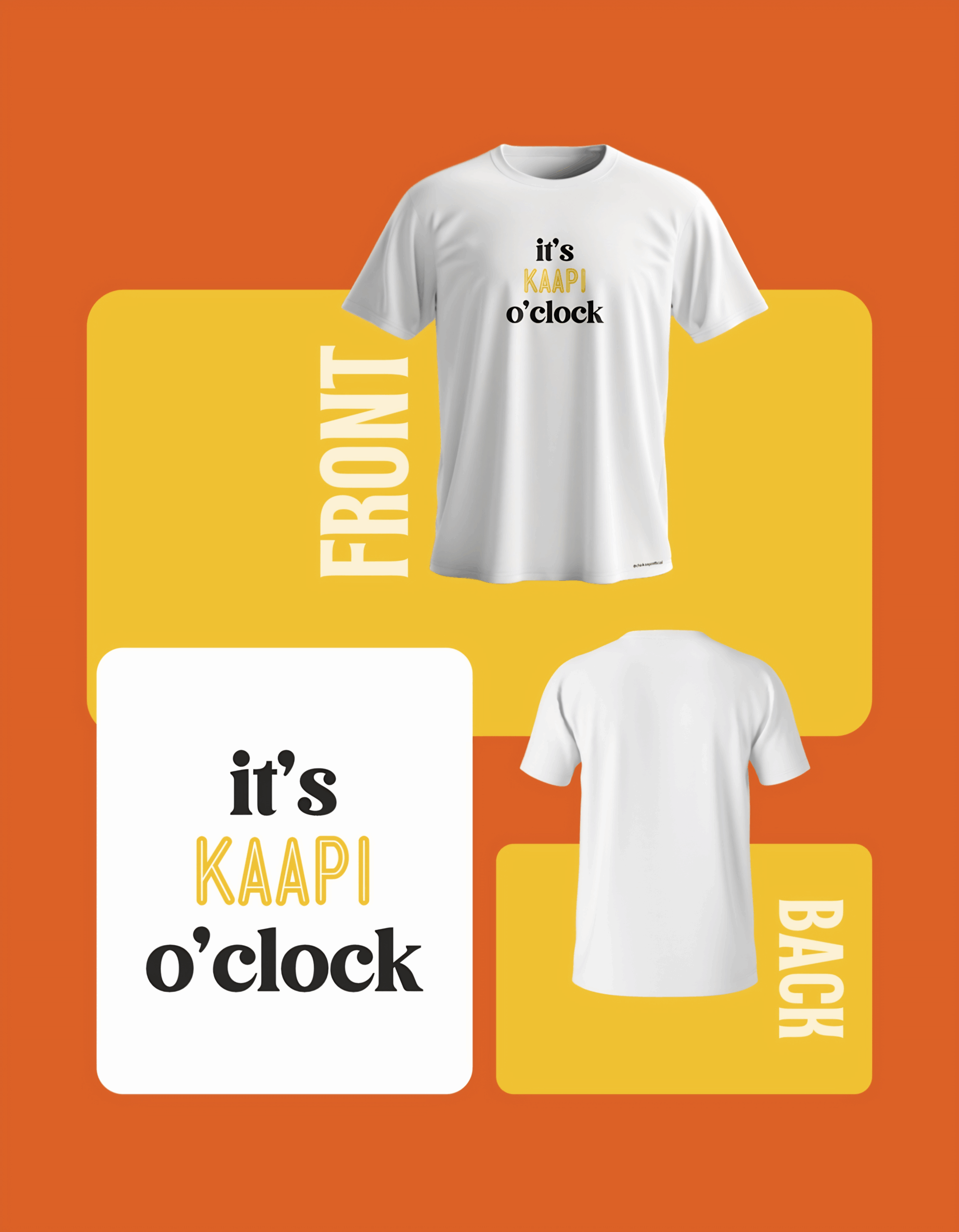 It's Kaapi O'Clock - Minimalist T-Shirt