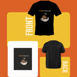 Bean Chillin Cute Coffee Pun Tee